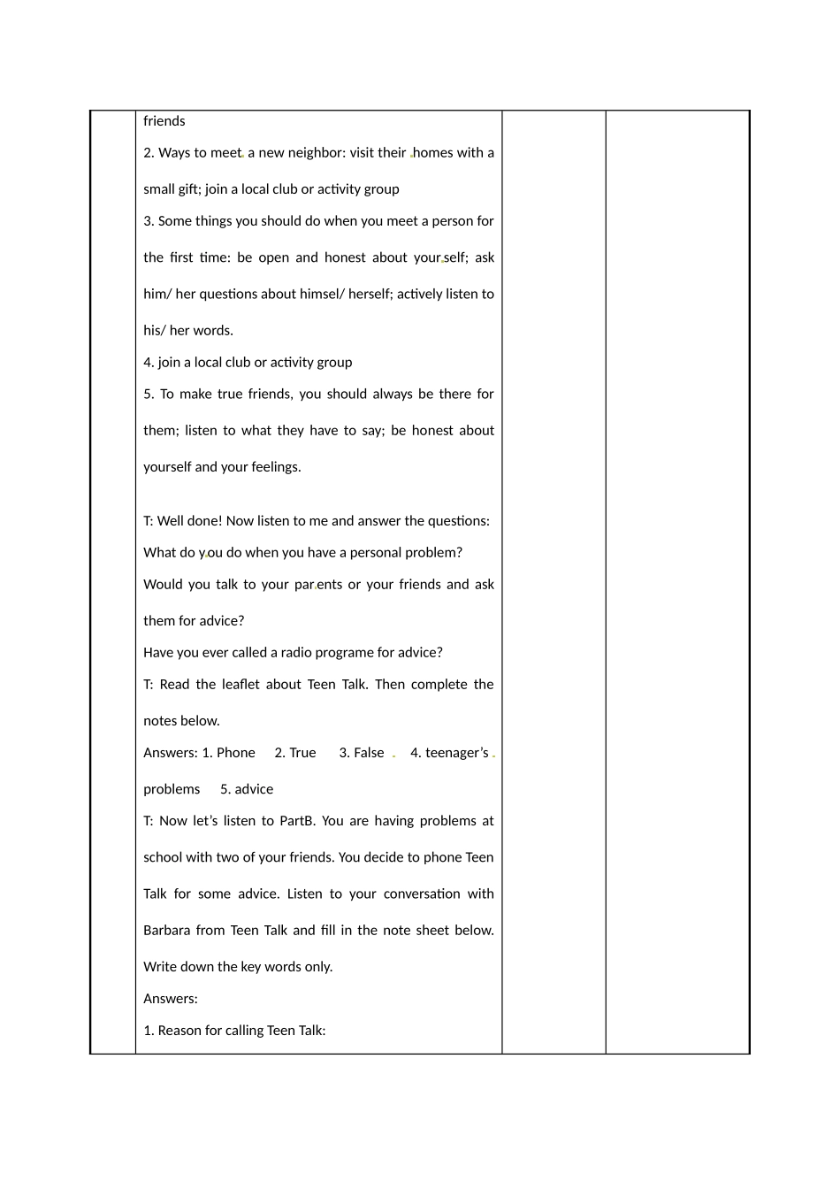 江苏省新沂市第二中学高中英语《Unit 1 Task (1)》教案 新人教版必修5_第3页