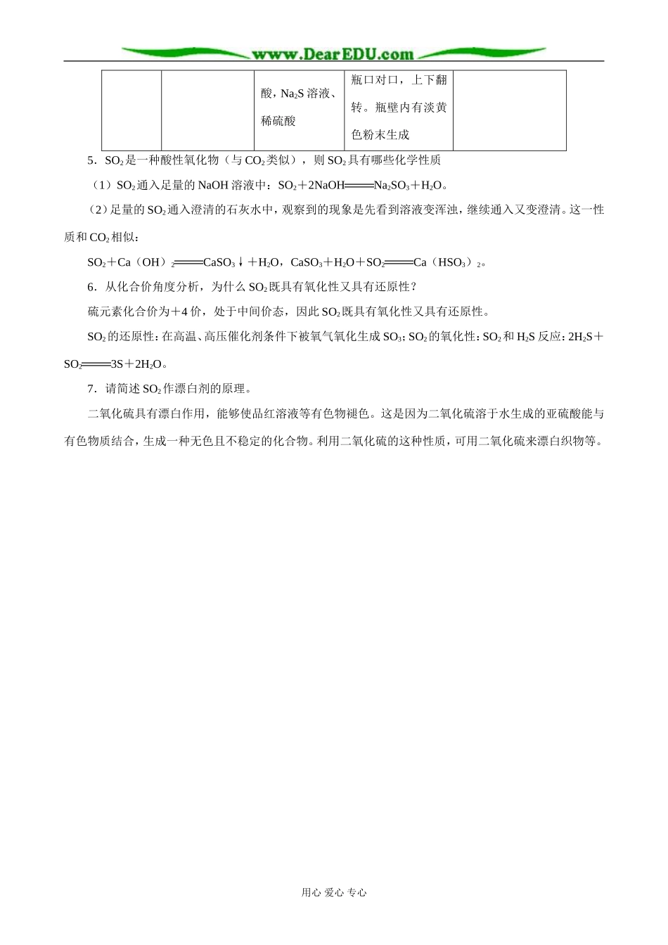 鲁科版高中化学必修1硫的转化 合作与讨论_第2页