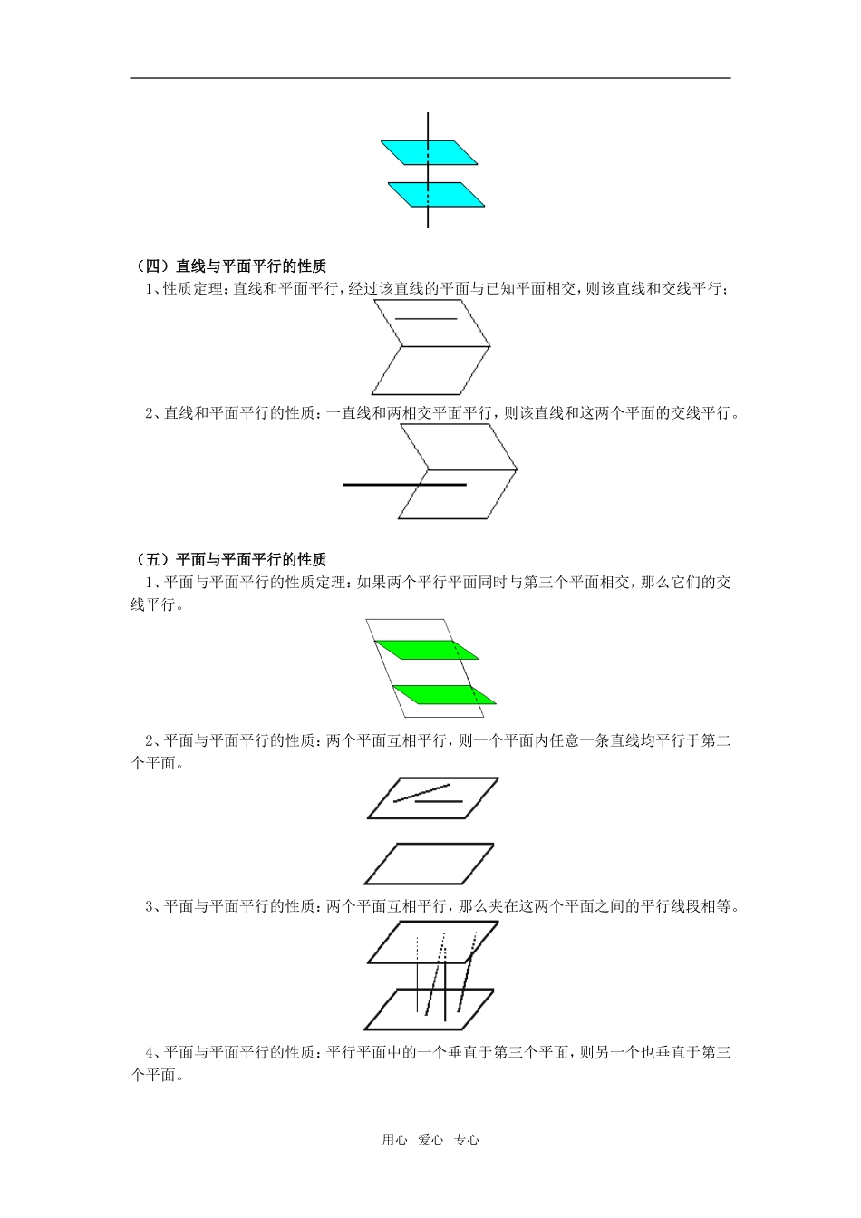 高一数学空间平行关系北师大版知识精讲_第3页
