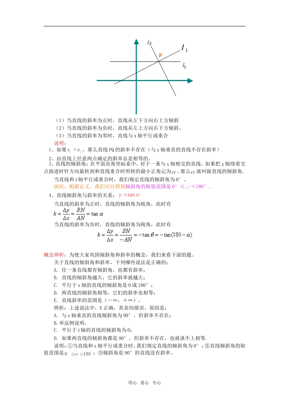 高一数学直线与方程苏教版知识精讲_第2页