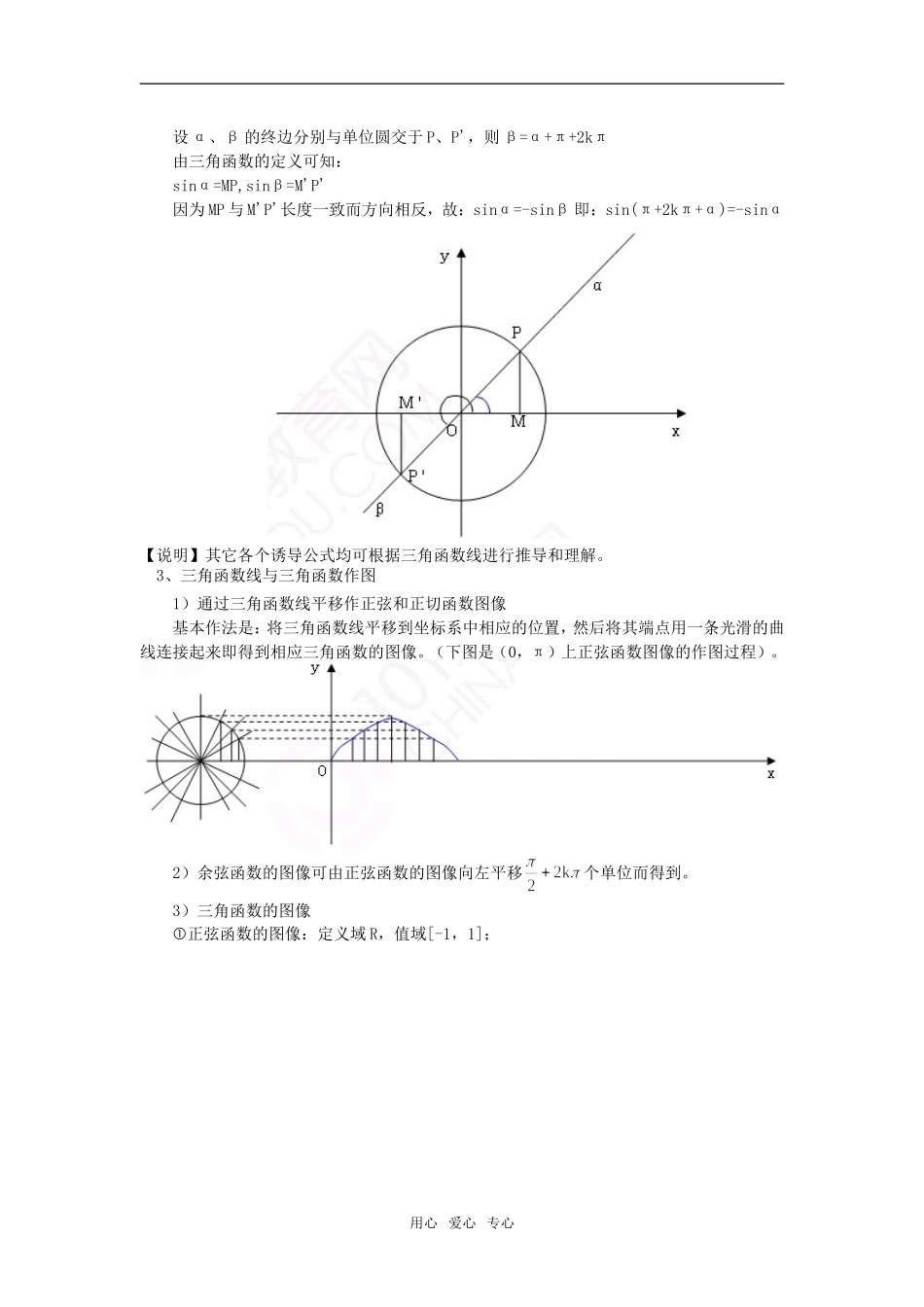 高一数学正余弦、正切函数的图像与性质北师大版知识精讲_第2页