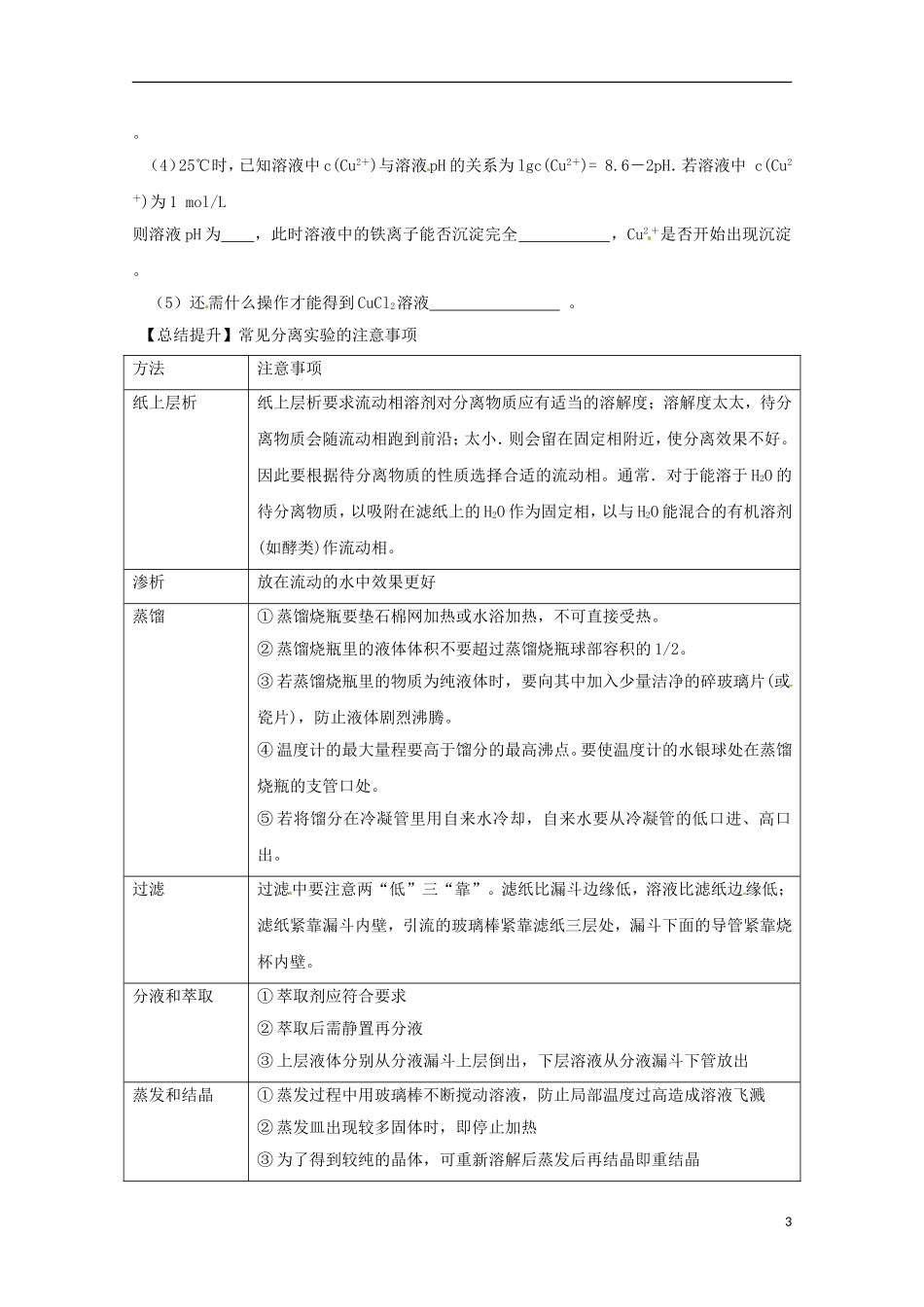 江苏省2013年高考化学二轮 专题十九 实验化学 （选学）最新讲义_第3页
