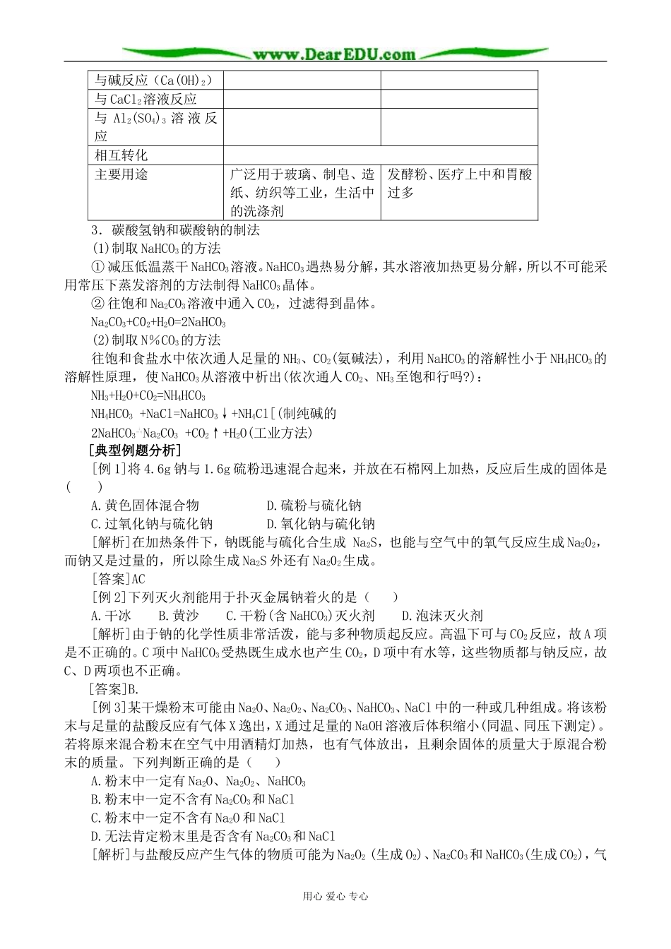 人教版高中化学第一册必修钠及其化合物_第3页