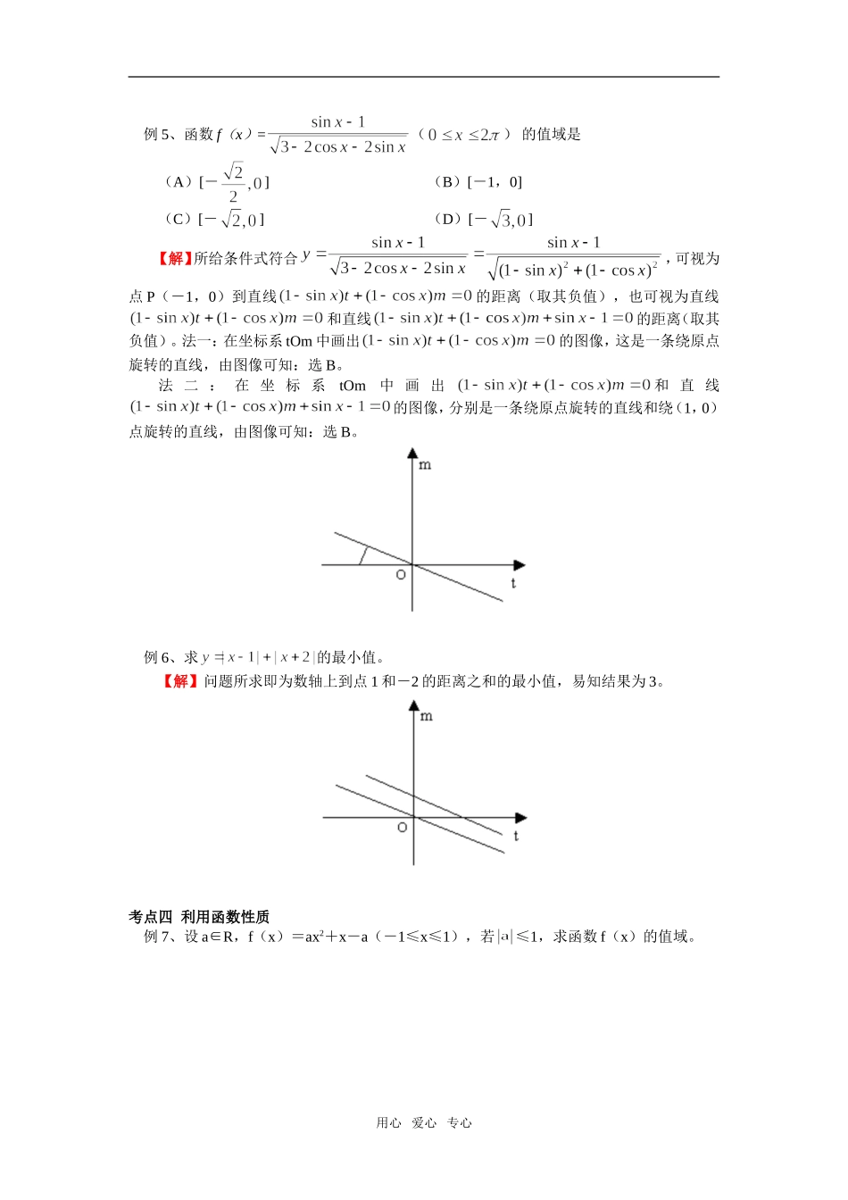高一数学数形结合的思想方法及其在解题中的应用北师大版知识精讲_第3页