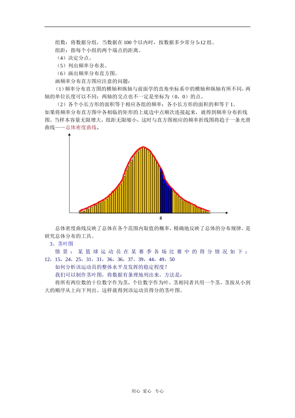 高一数学总体分布估计与总体特征数的估计苏教版 知识精讲_第2页