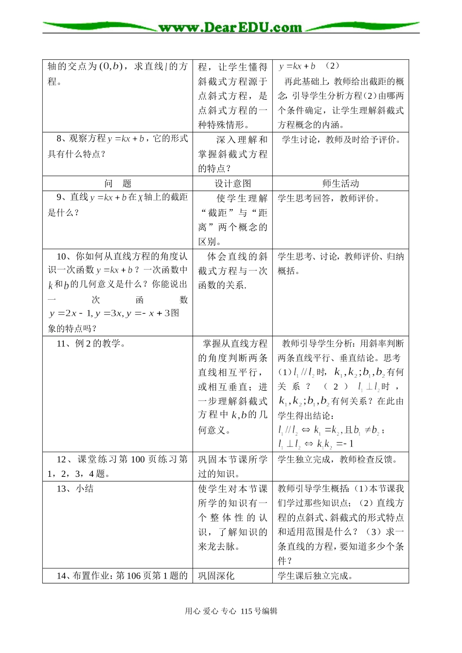 高一数学必修２ 直线的点斜式方程_第3页