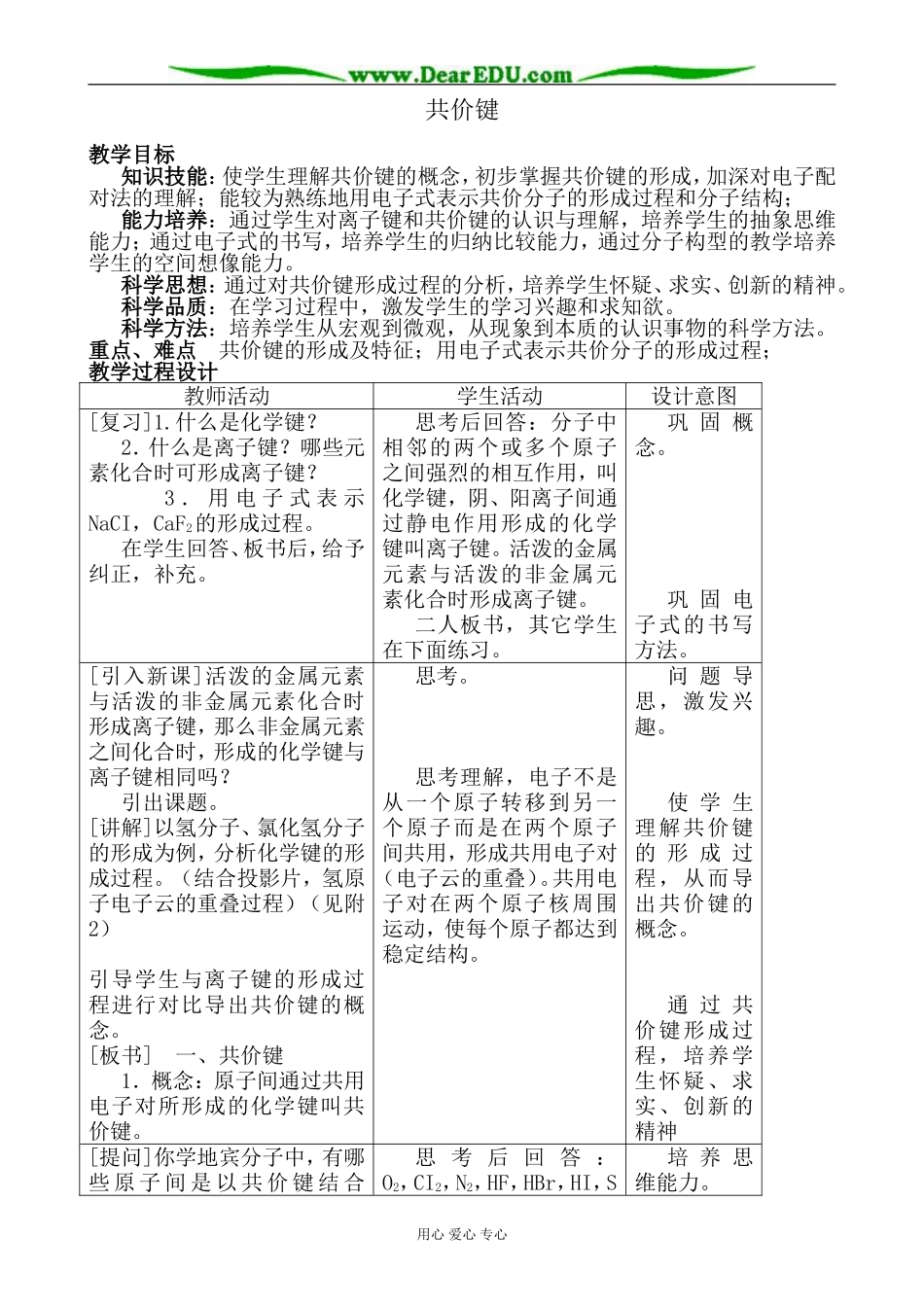 上科版高三化学共价键_第1页