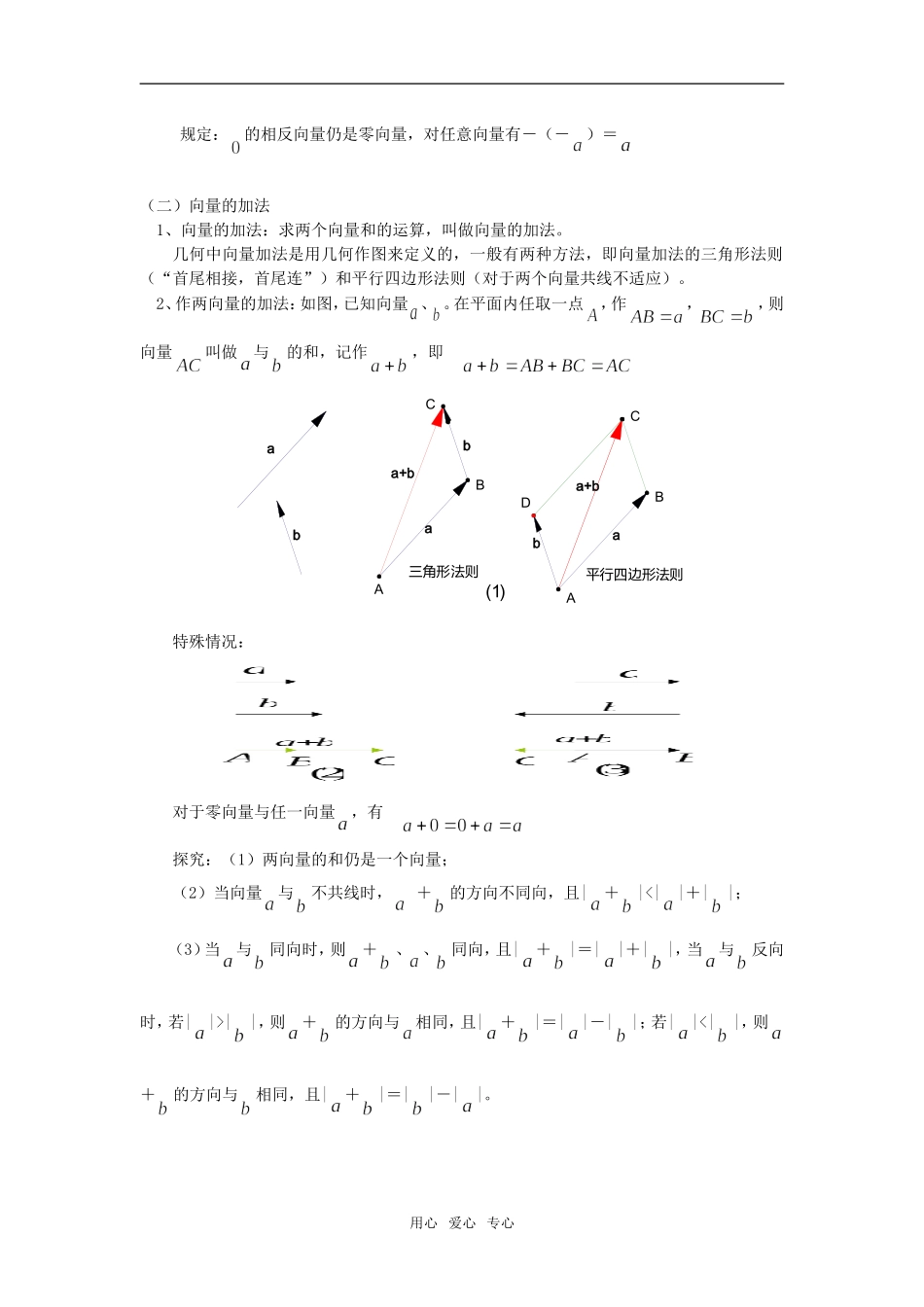 高一数学向量的概念及表示、向量的线性运算苏教版知识精讲_第2页