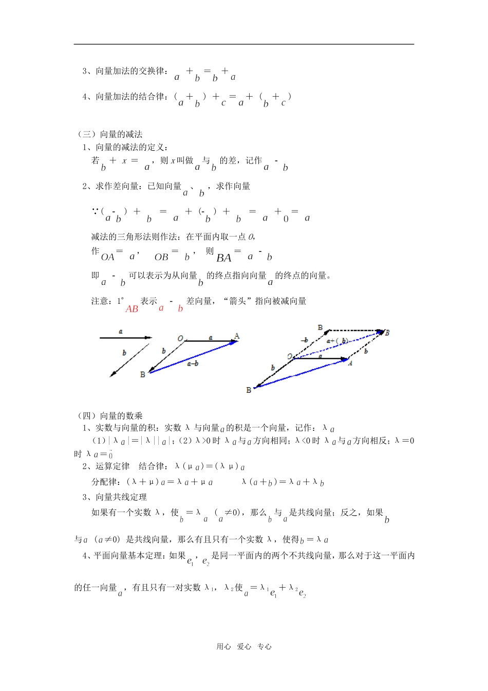 高一数学向量的概念及表示、向量的线性运算苏教版知识精讲_第3页