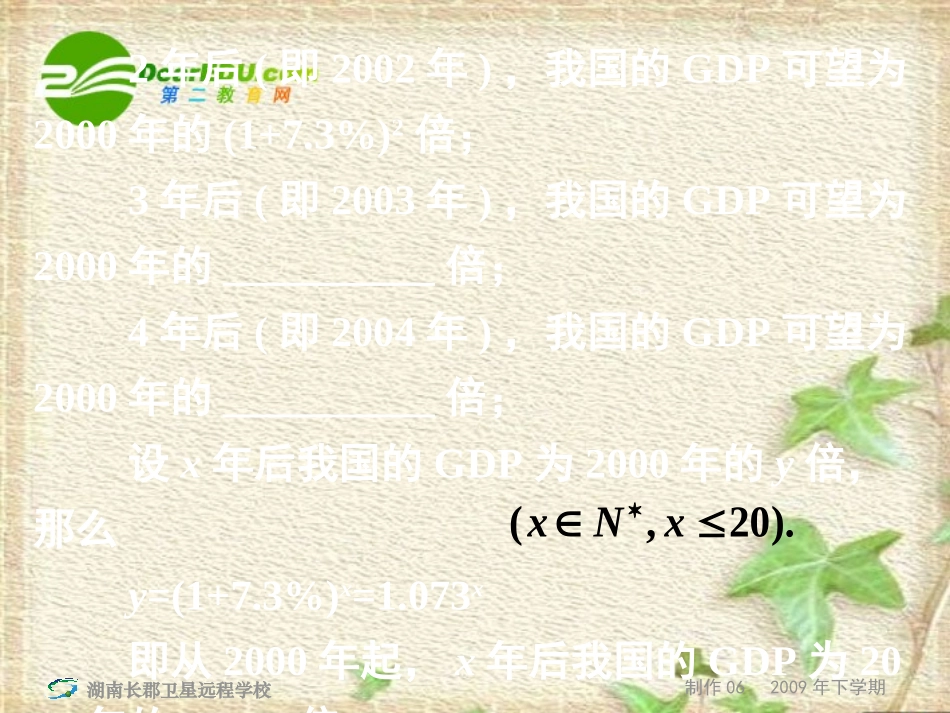 高一数学同步学习：《指数函数》 新人教版_第3页