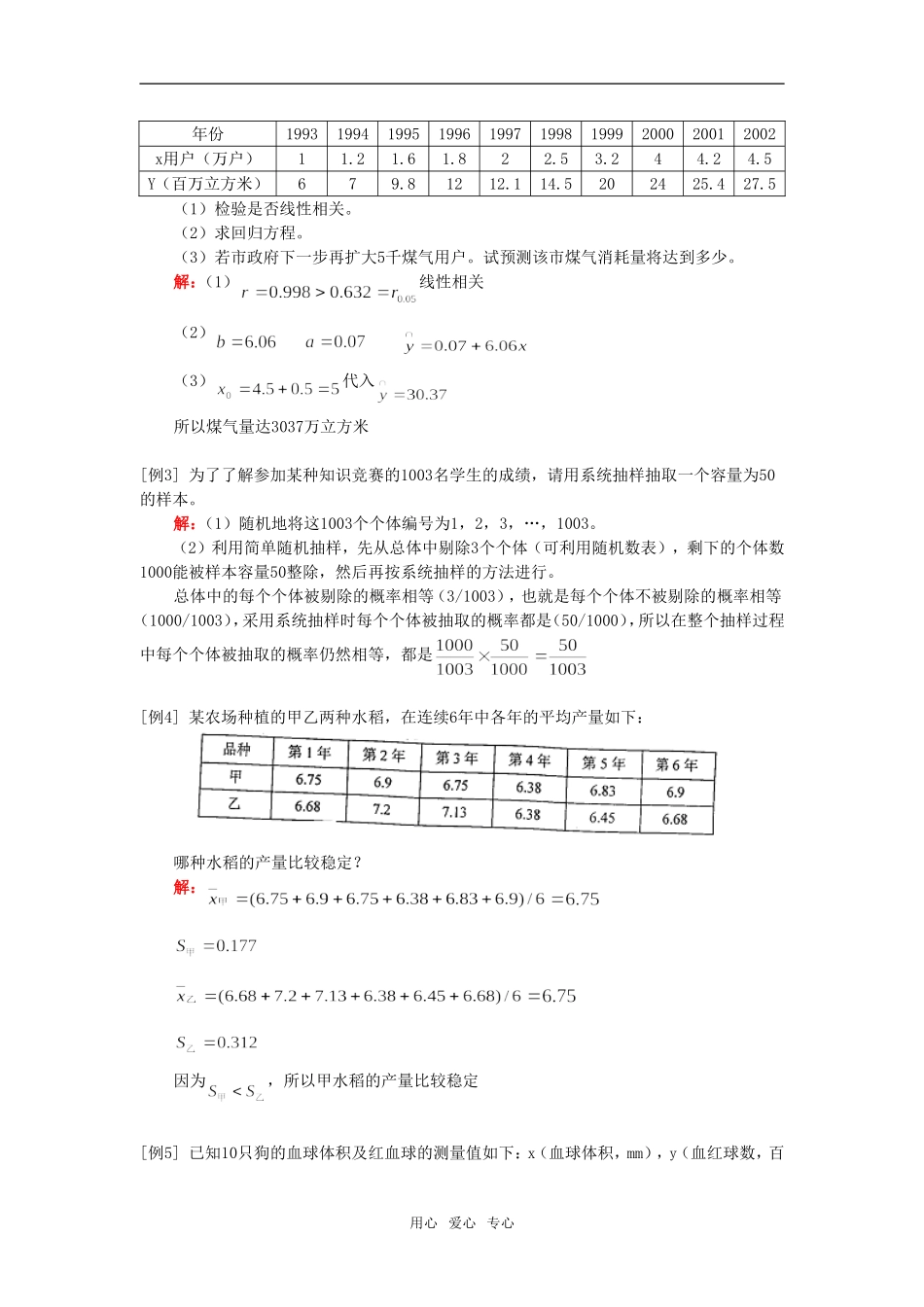 高一数学变量中的相关关系；本章综合人教实验版（A）知识精讲_第3页