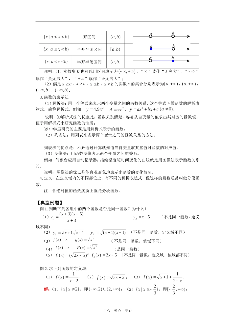 高一数学函数及函数的表示方法人教实验B版知识精讲_第2页