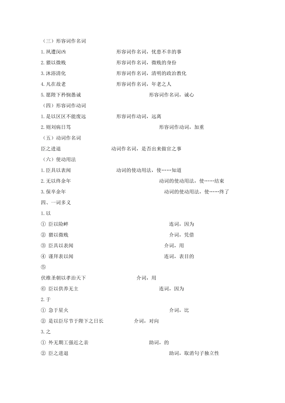 江苏省连云港市灌云县四队中学高中语文 《陈情表》教案1 苏教版必修1_第2页