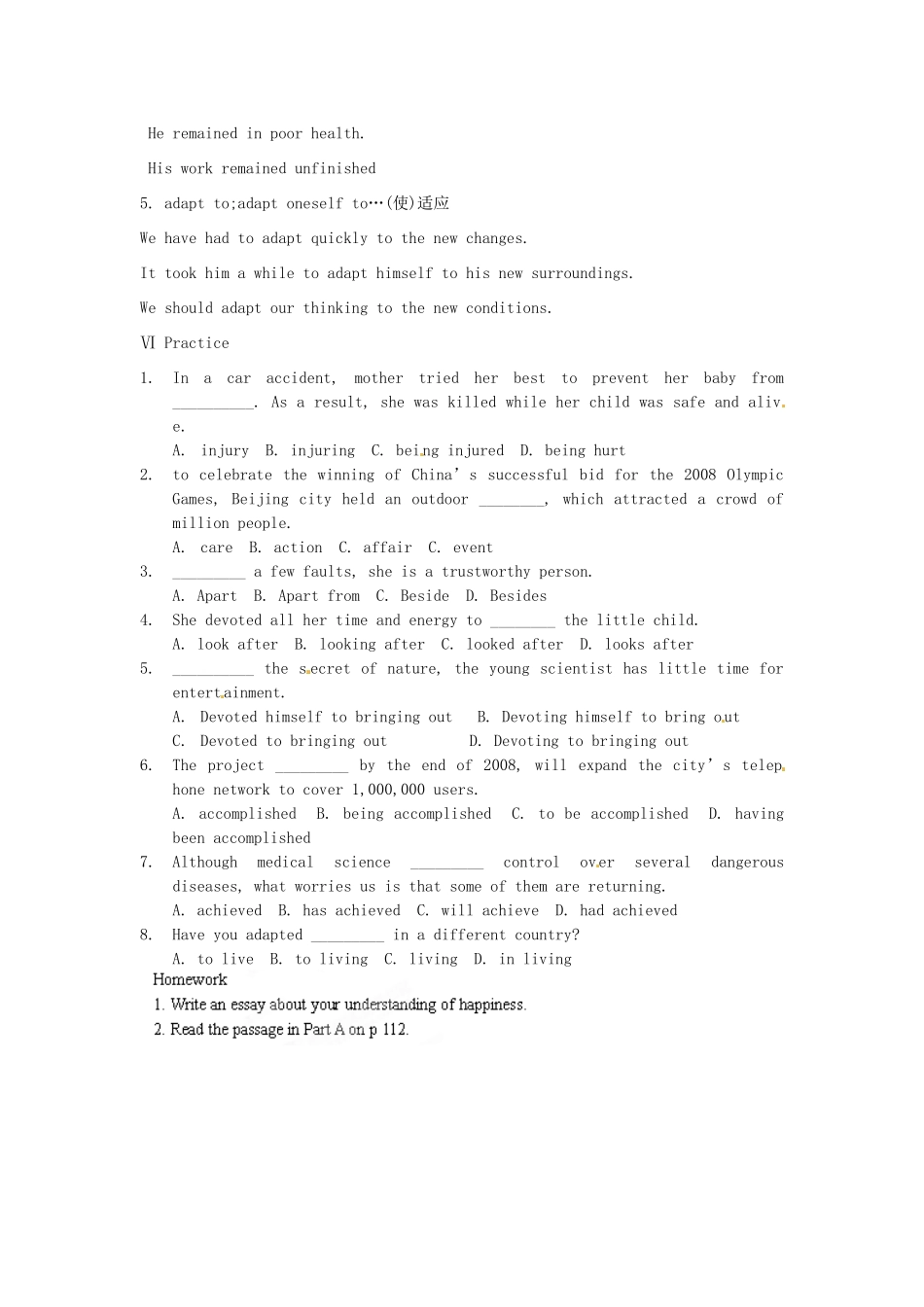 江苏省海头高级中学高中英语 unit2 Welcome教案 新人教版选修6_第3页