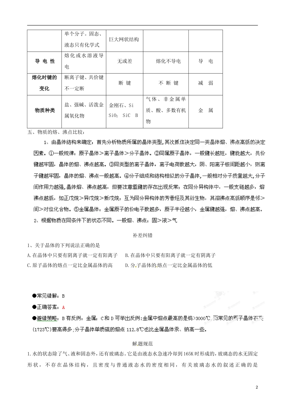 江苏省栟茶中学2013年高三化学考前赢分30天 第27天_第2页