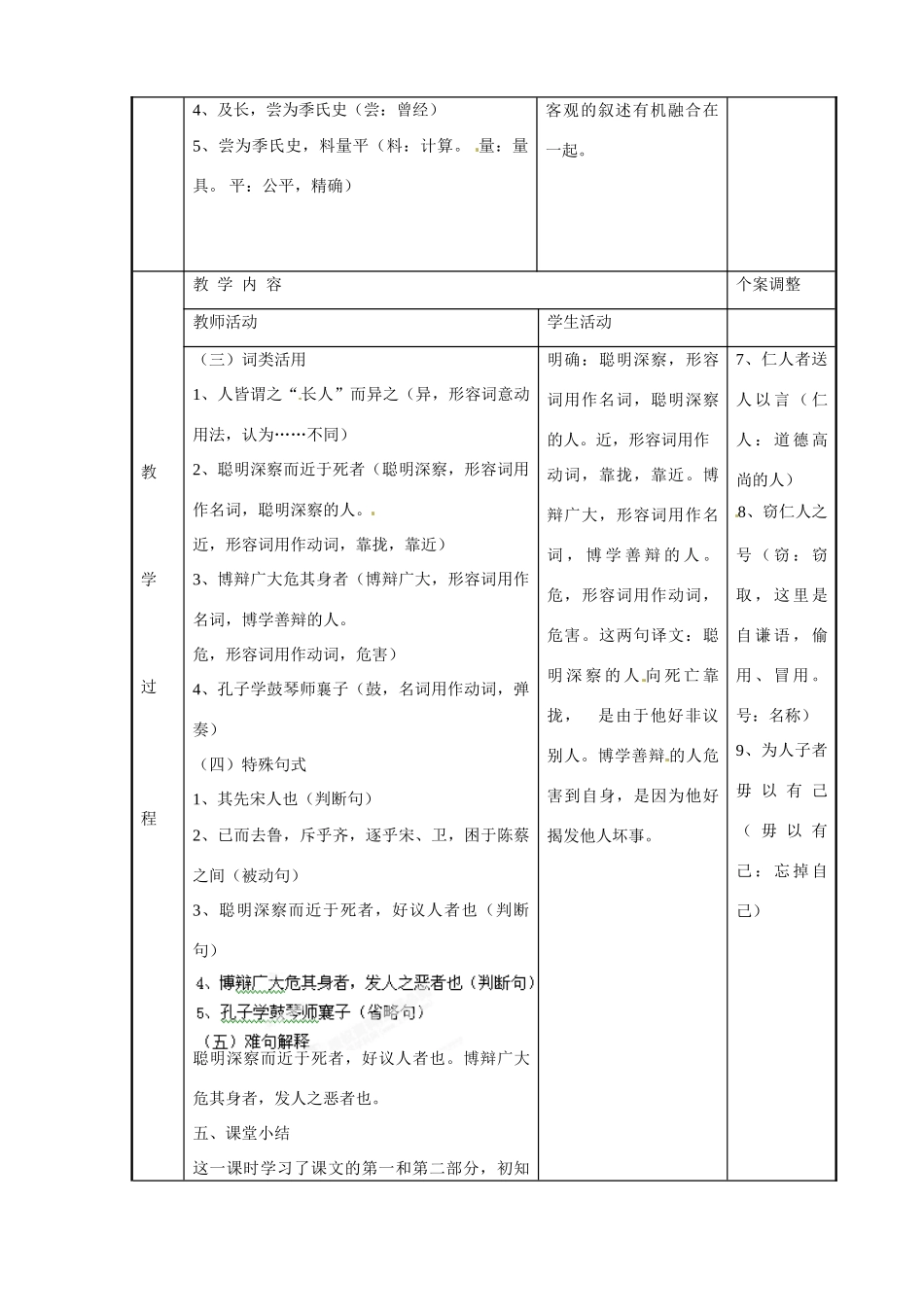江苏省新沂市第二中学高二语文 孔子世家1教案 新人教版_第2页