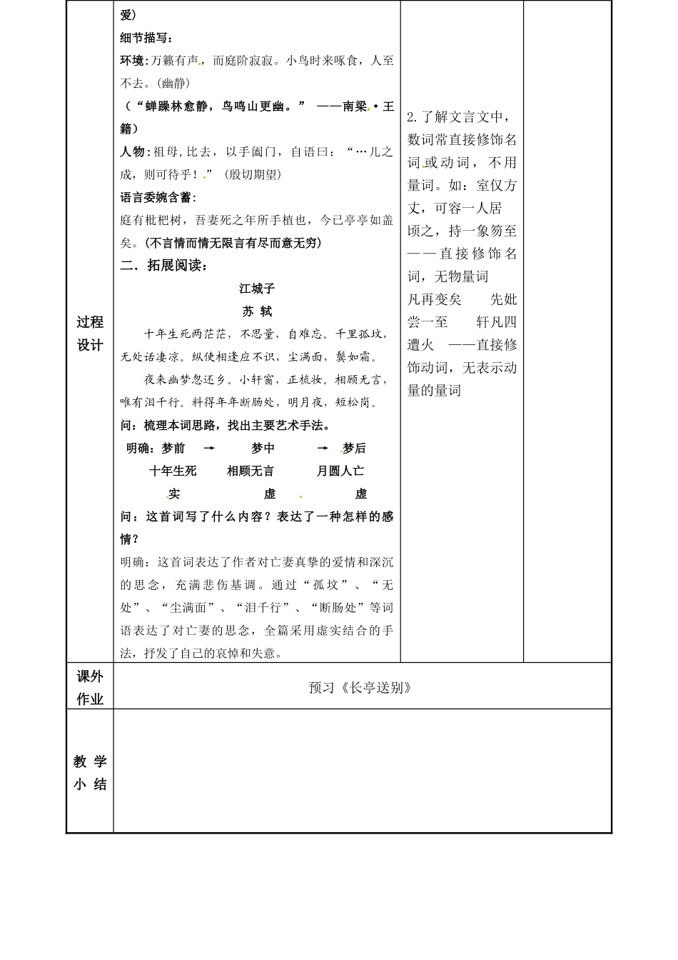 江苏省徐州市贾汪区建平中学高二语文 项脊轩志（三） 教案_第3页