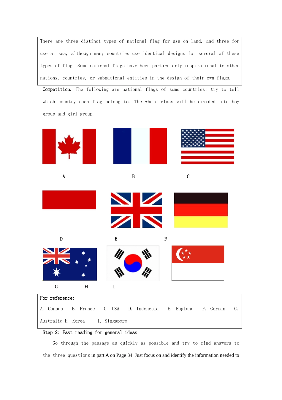 江苏省南京市金陵中学河西分校高中英语 unit3 Reading教学设计 新人教版选修9_第2页