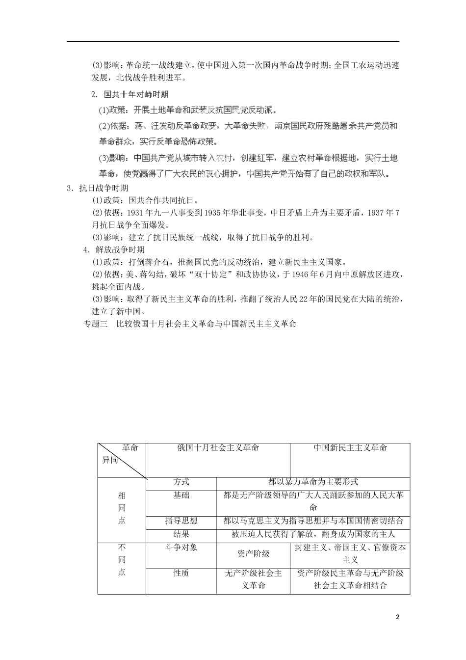 广东省佛山市高三历史上学期第五单元单元小结说课稿_第2页