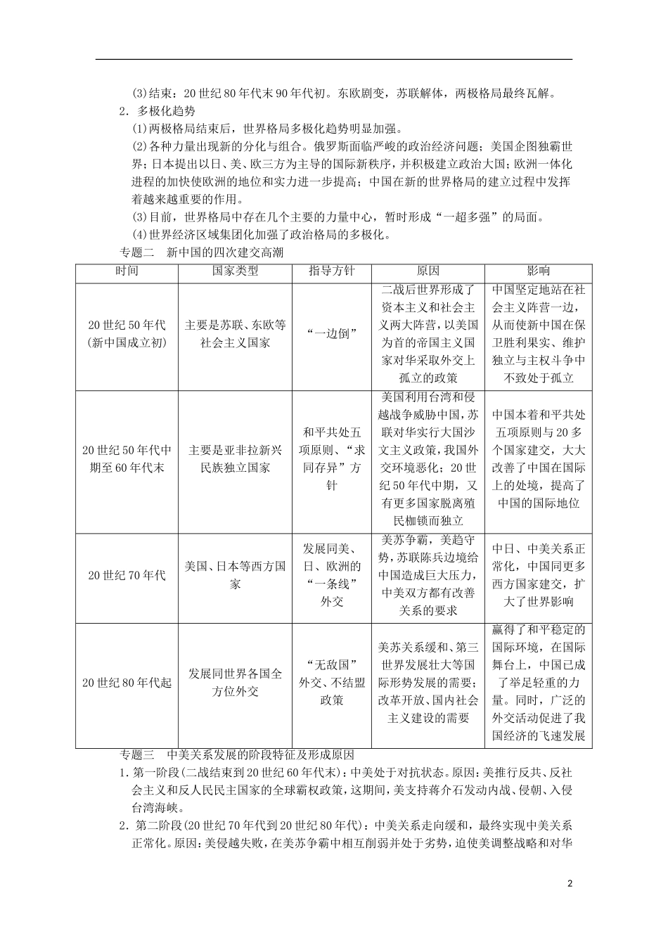 广东省佛山市高三历史上学期第七单元单元小结说课稿_第2页