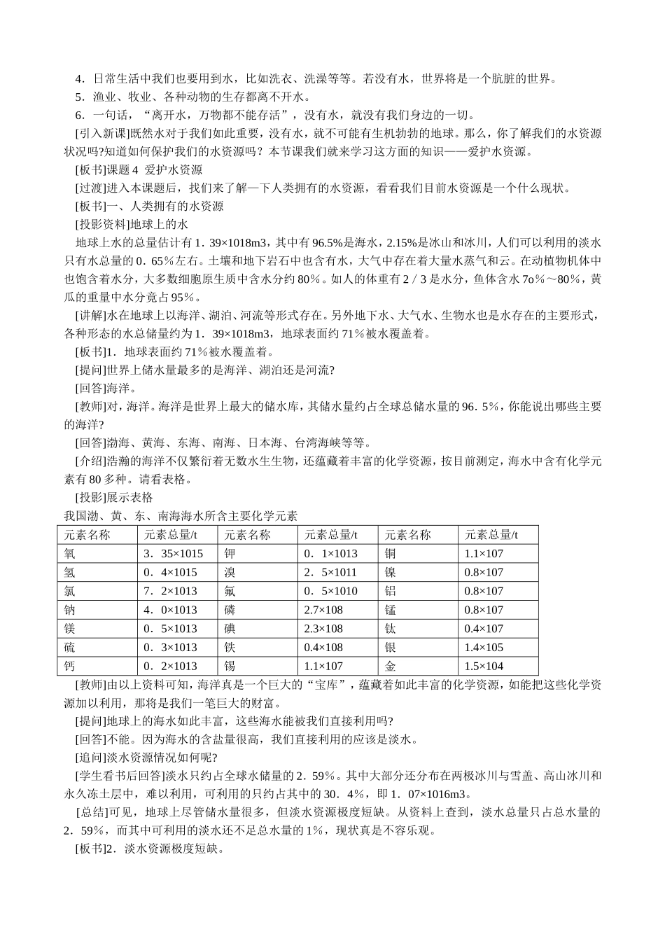 山西省运城市运城中学2015高中化学 第四章 第二节 爱护水资源教案2 新人教版选修1_第2页