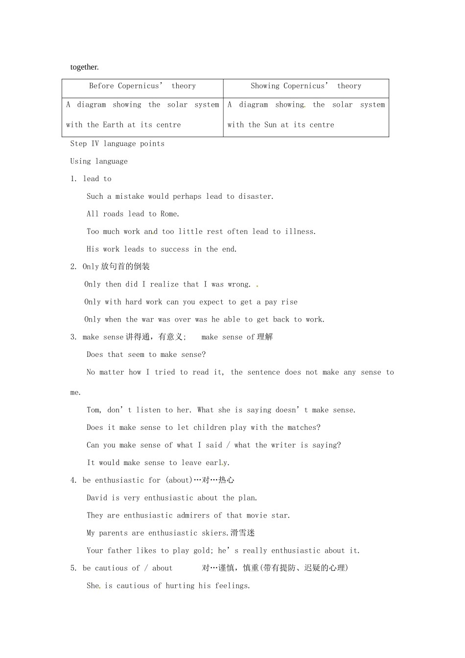 山东省菏泽一中2014高中英语 Unit 1 Great scientists Period 5 Using language（Grammar）教案 新人教版必修5_第2页