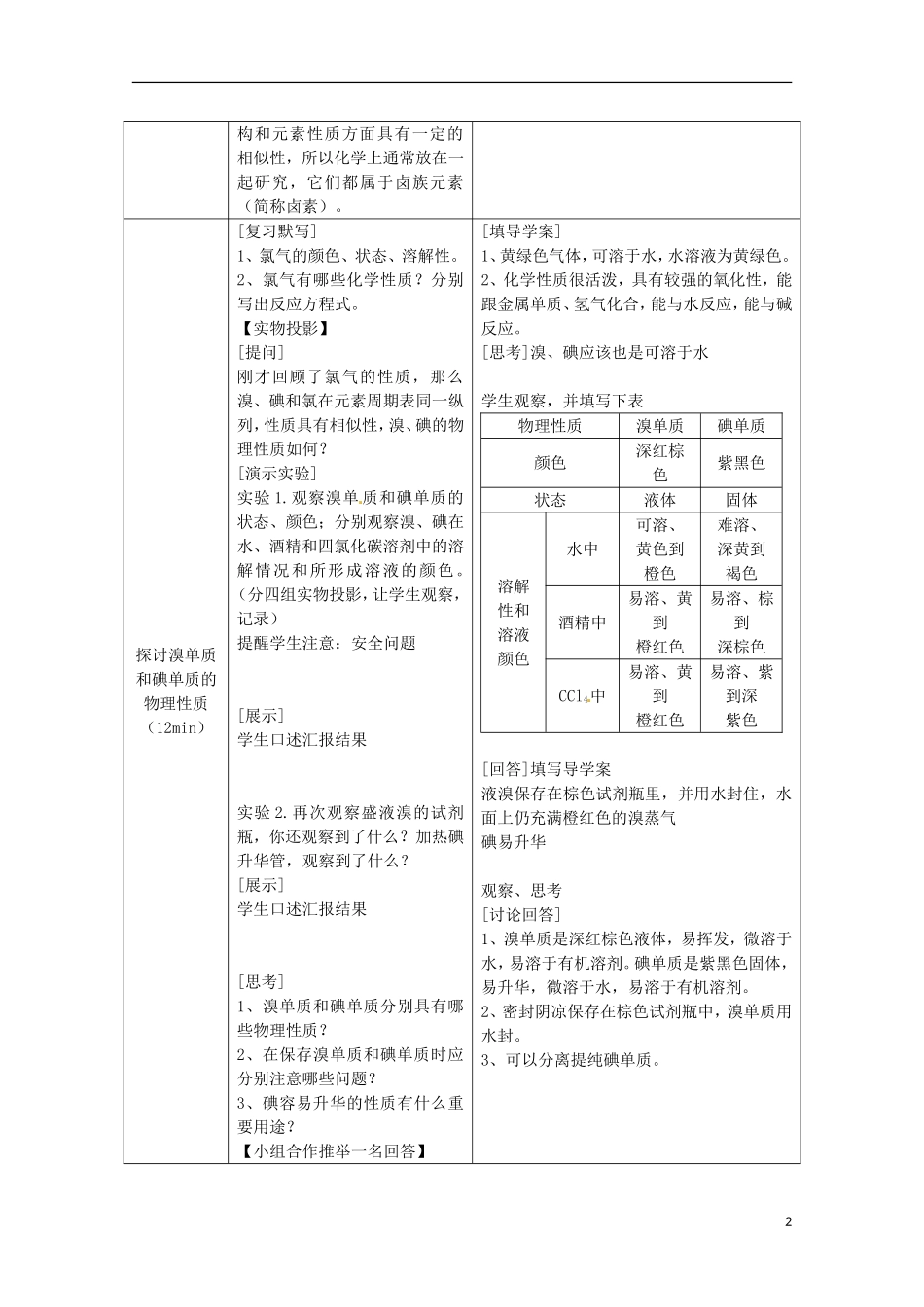 山东省滕州一中高三化学《海水中的化学元素》教案_第2页