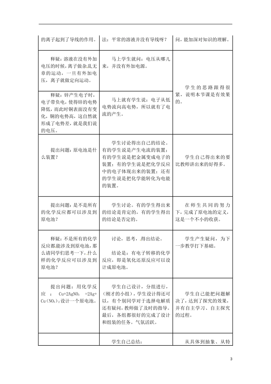 山东省枣庄三中高二化学《化学反应原理》教案2_第3页