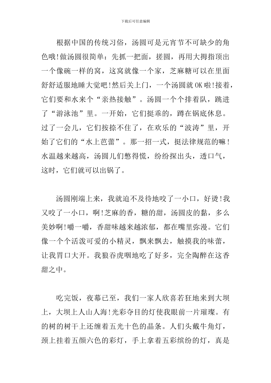 元宵节猜灯谜初中作文600字_第3页