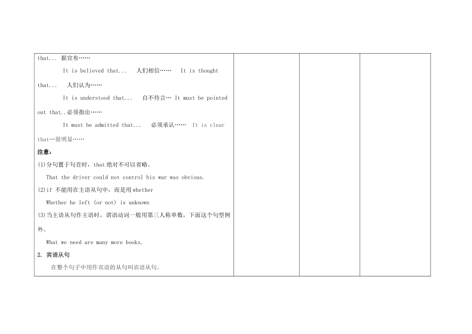 四川省宜宾市一中高二英语上学期第13周教学设计（名词性从句）-人教版高二全册英语教案_第3页