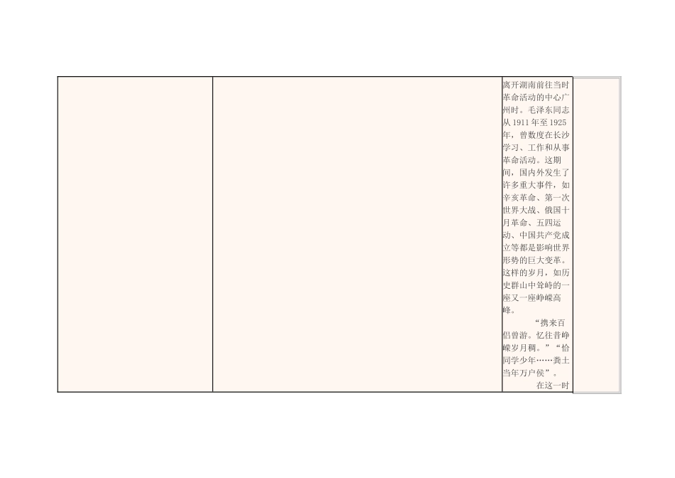 四川省宜宾市一中高一语文《沁园春 长沙》教学设计-人教版高一全册语文教案_第3页