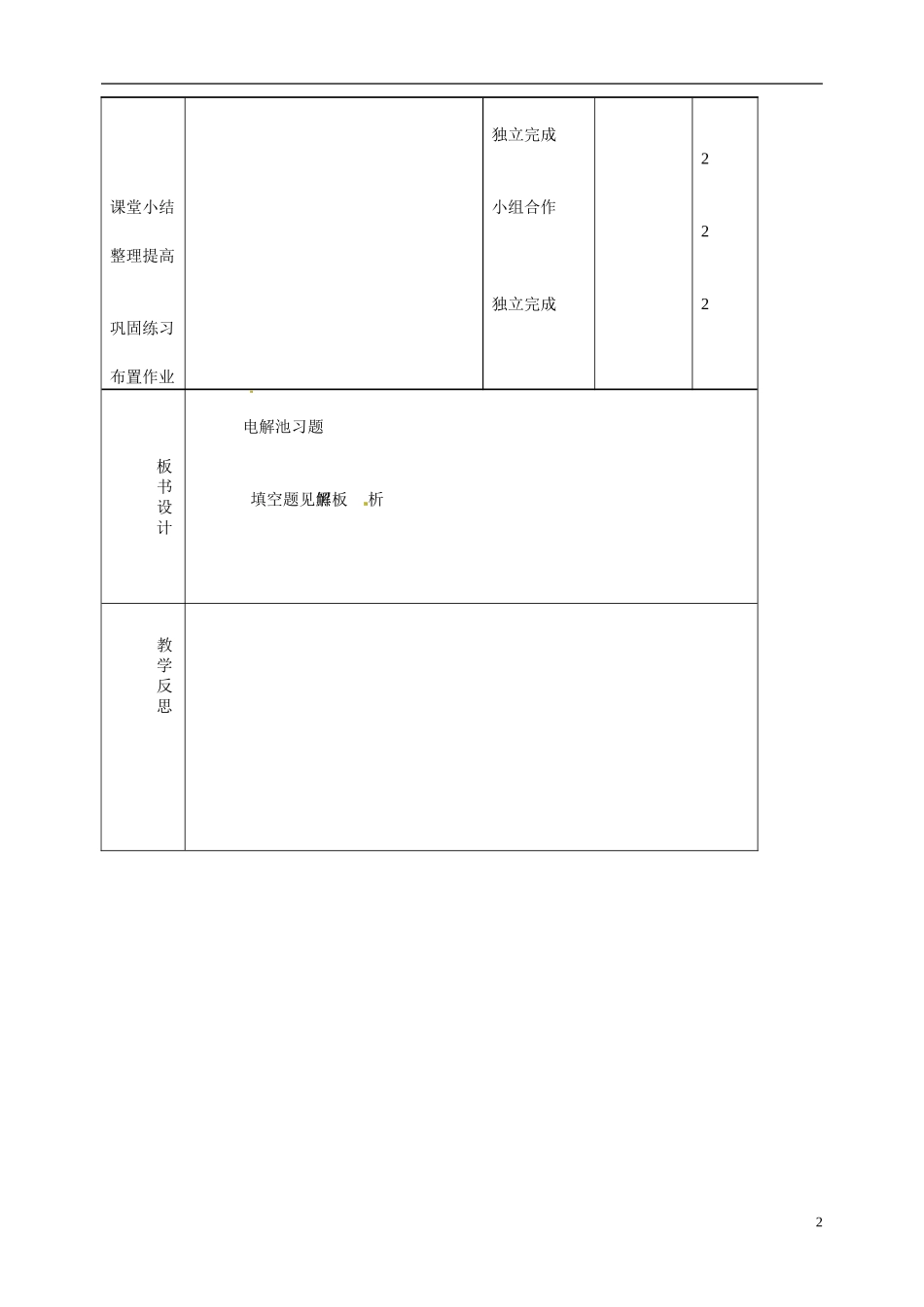 吉林省长岭县第四中学2014高中化学 4.3电解池习题教案3 新人教版选修4_第2页