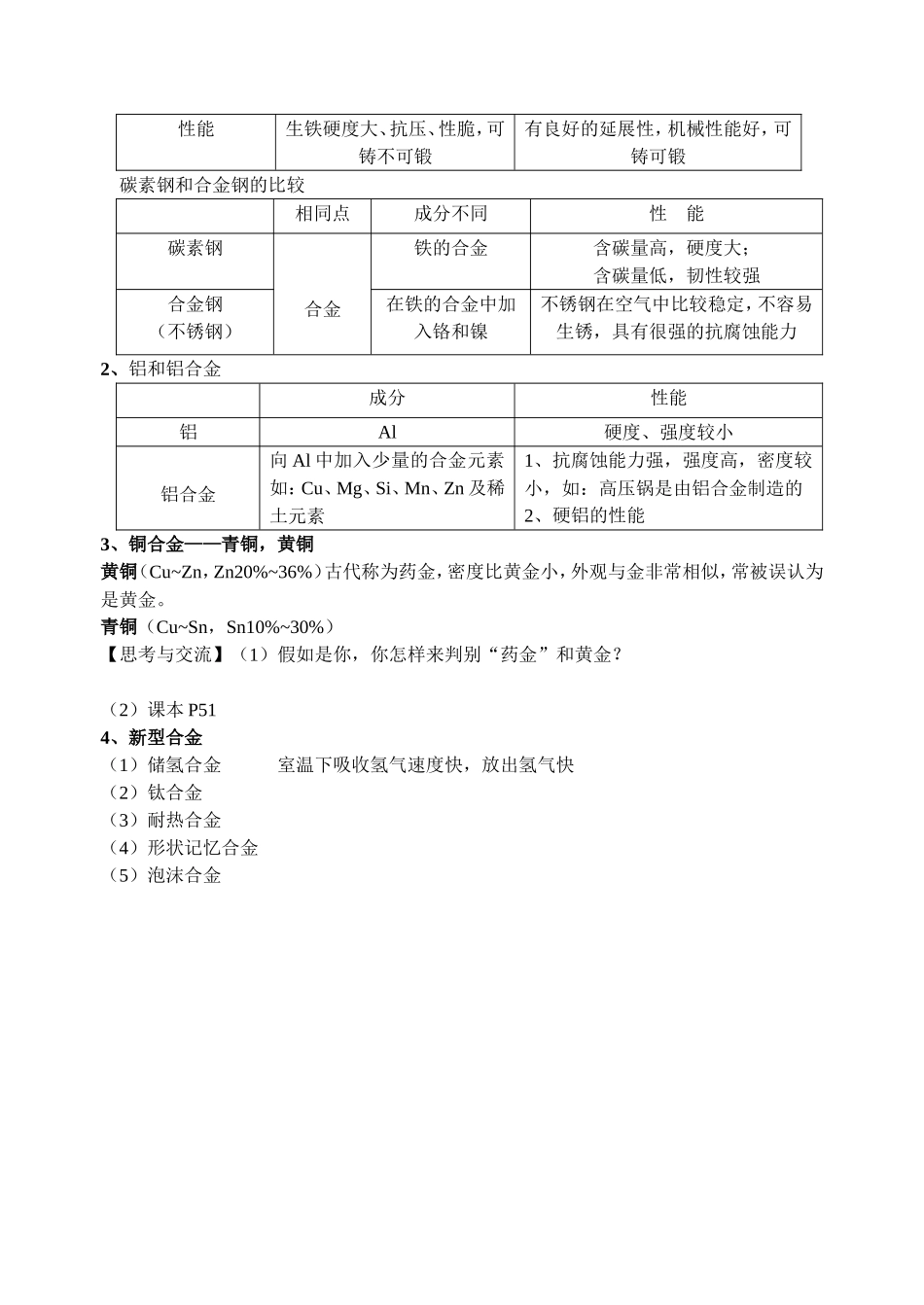 合金（第一节）教学设计_第2页