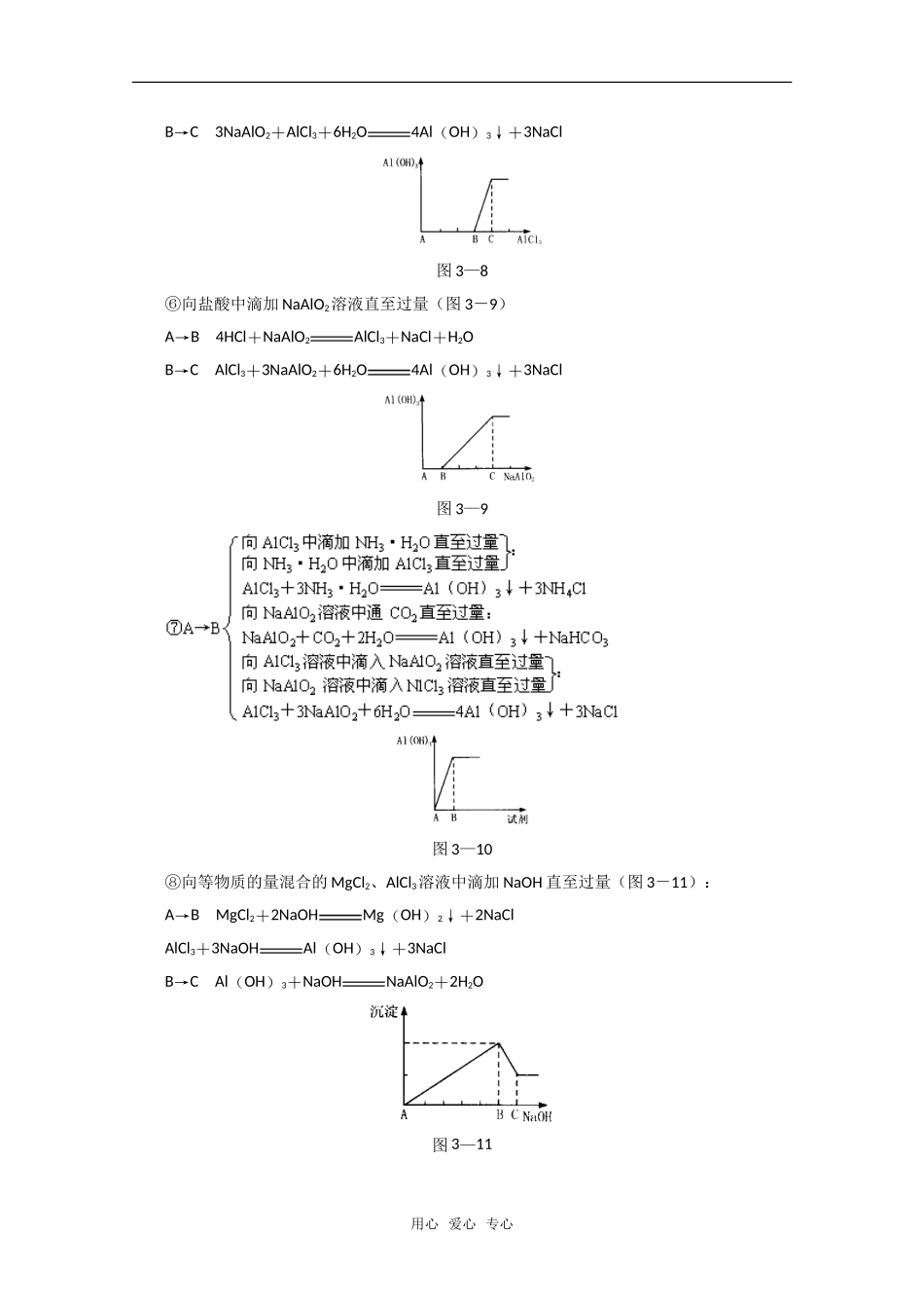 化学：3.1《从铝土矿到铝合金》规律总结（苏教版必修1）_第3页