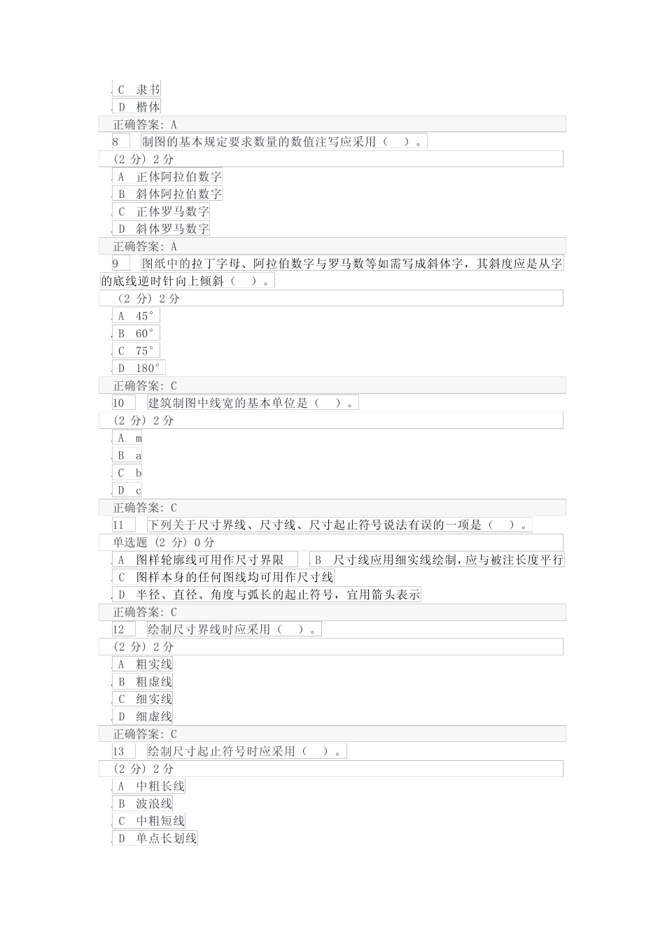 国家开放大学2023新建筑制图基础形考任务1-4答案 _第2页
