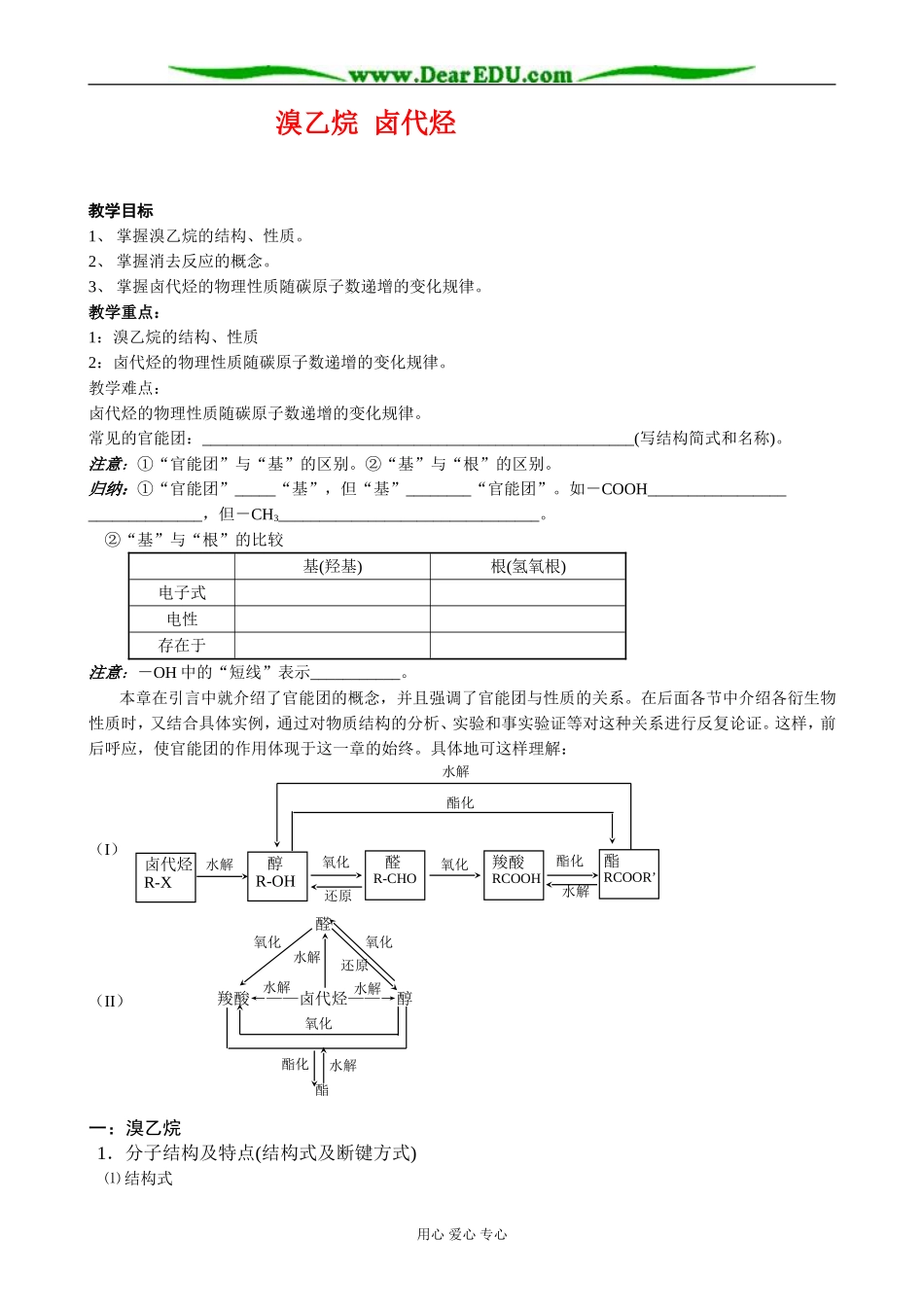 人教版高中化学第二册必修溴乙烷  卤代烃_第1页