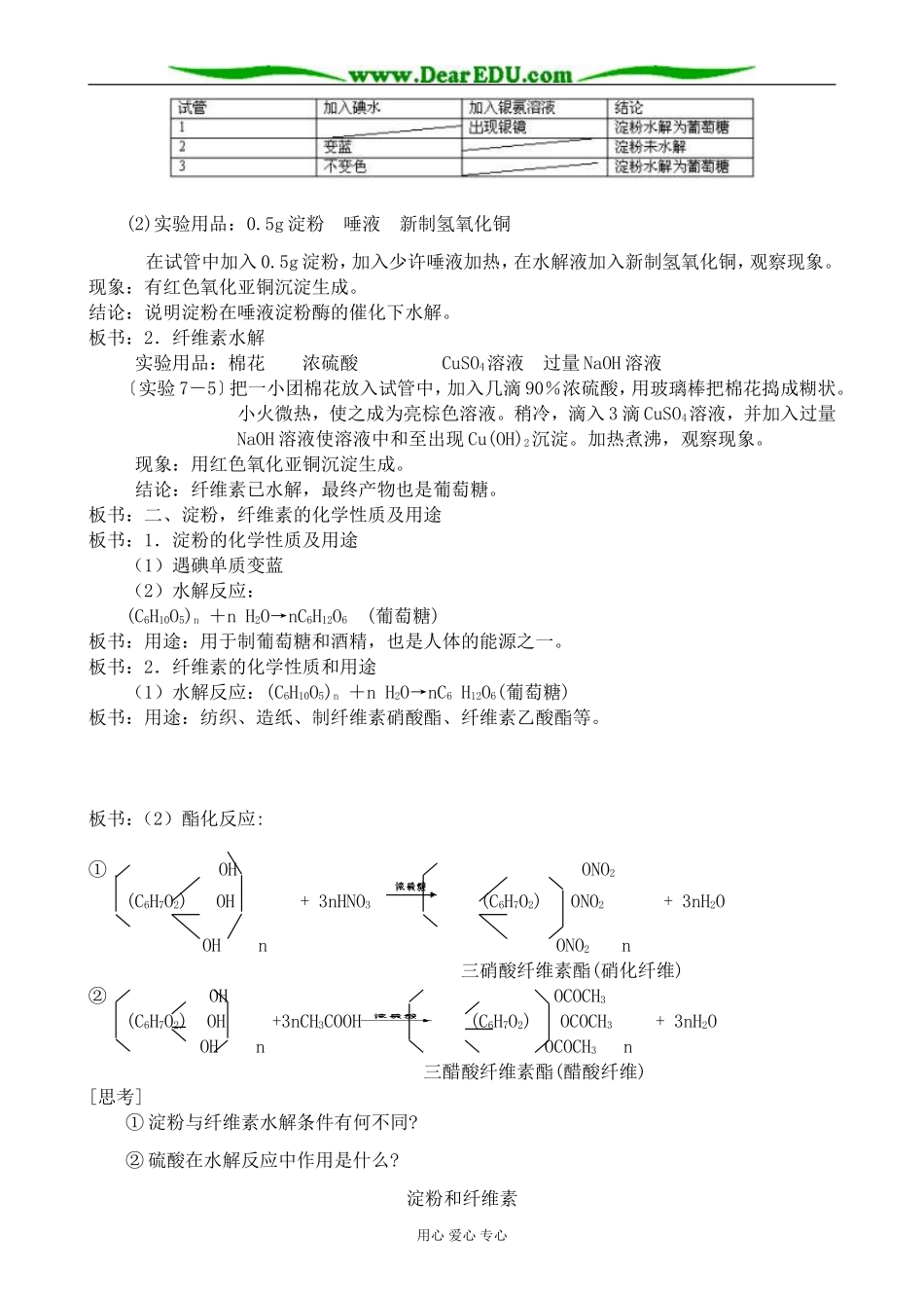 人教版高中化学第二册必修淀粉、纤维素_第2页