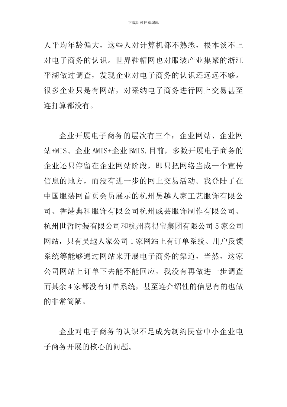 探索开展电子商务活动发展民企论文_第3页