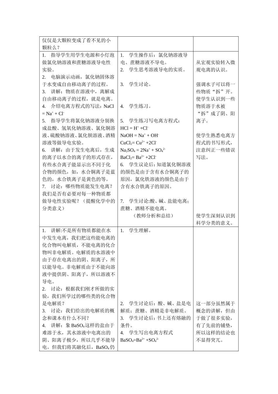 人教版化学必修1第二章 第二节《离子反应》 上学期_第2页