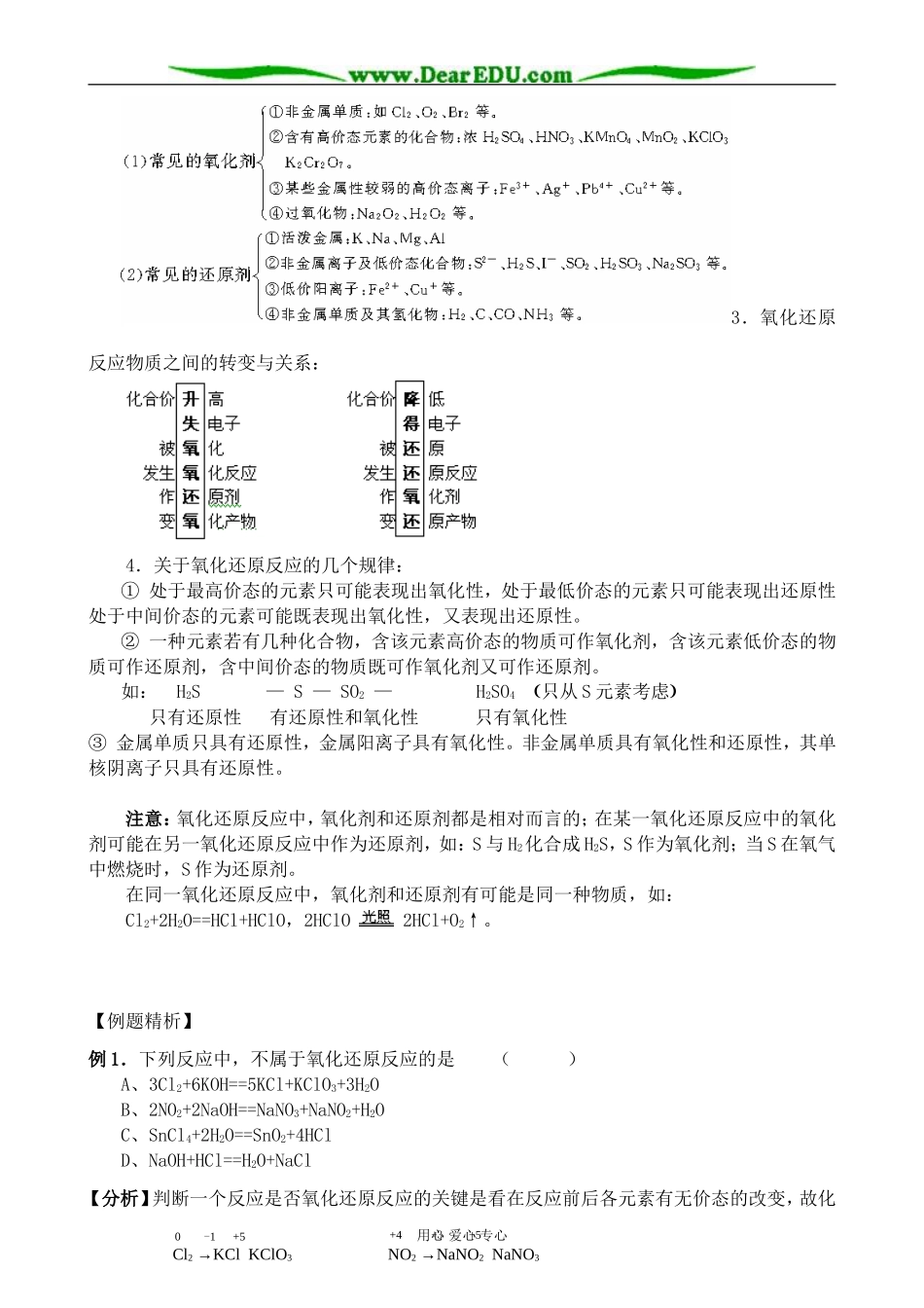 上科版高三化学氧化还原反应5_第2页