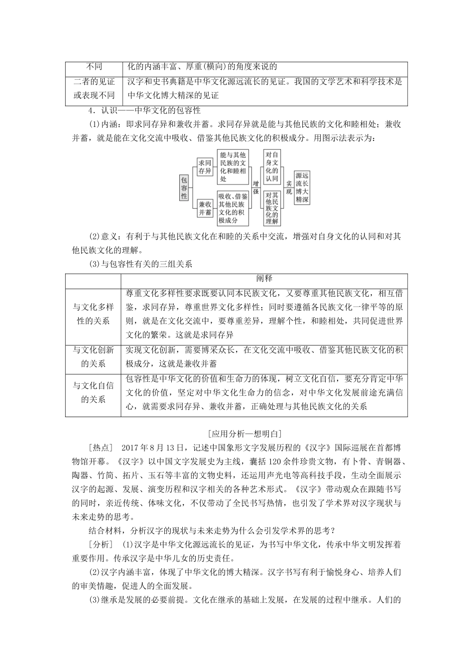 （江苏专版）高考政治一轮复习 第三单元 中华文化与民族精神教师用书 新人教版必修3-新人教版高三必修3政治教案_第2页