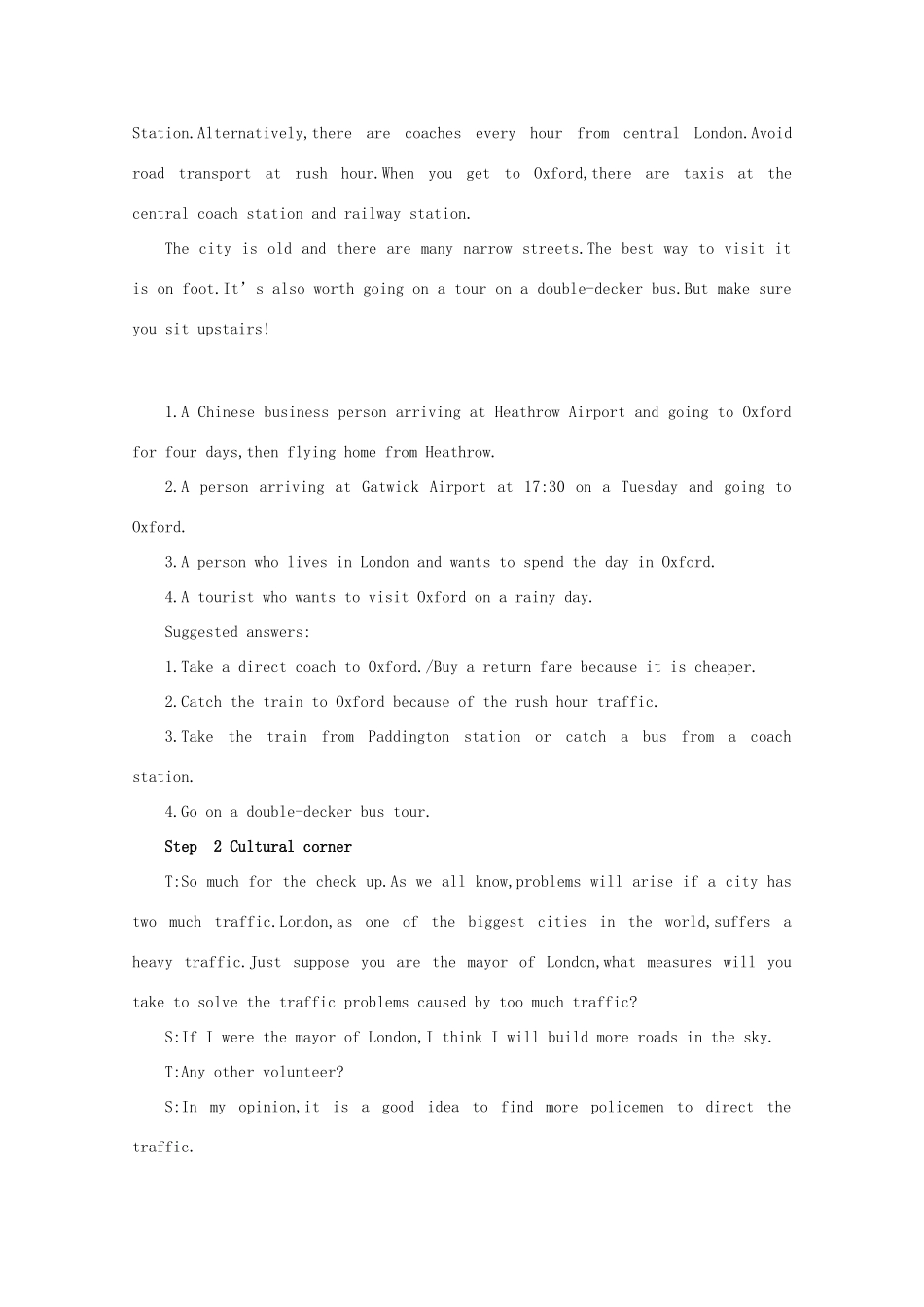 黑龙江省鹤北林业局高级中学2014高中英语 Module 2 Traffic Jam Period教案3 外研版必修4_第3页