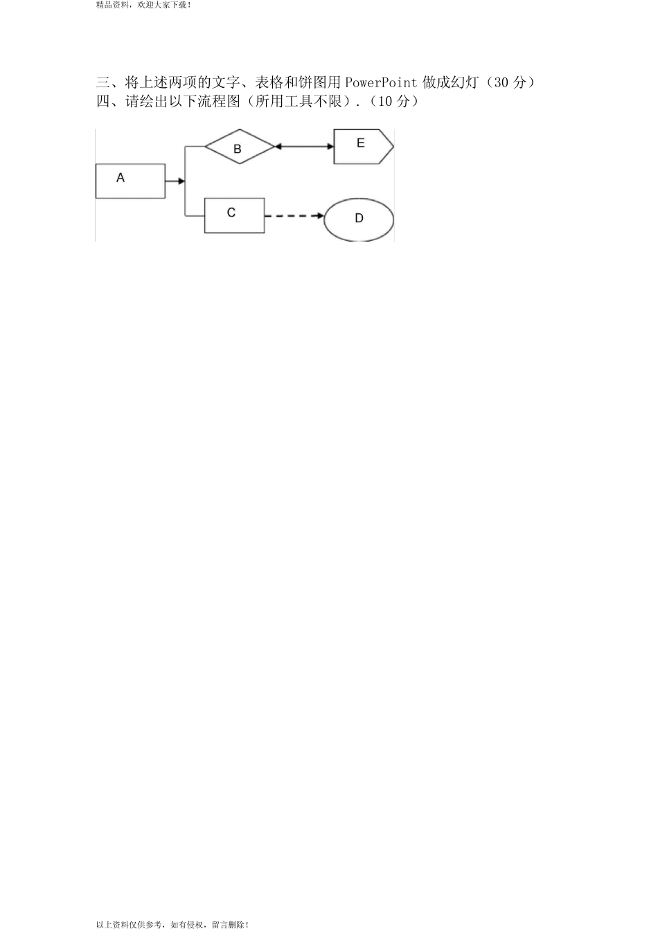 应聘企业管理人员办公自动化测试题_第2页