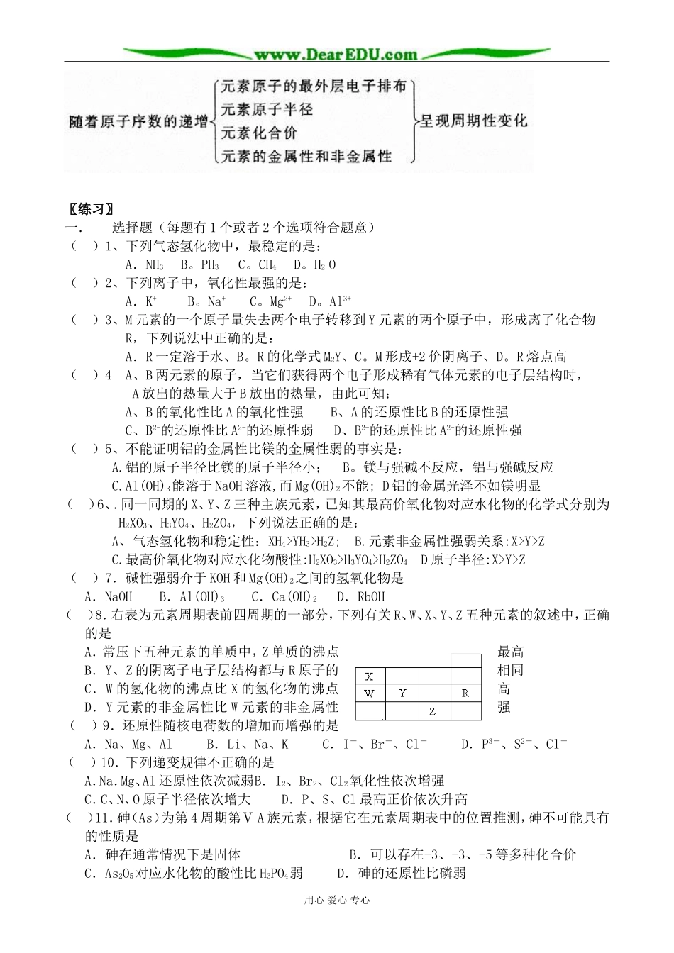 鲁科版高中化学必修2元素周期律1_第3页