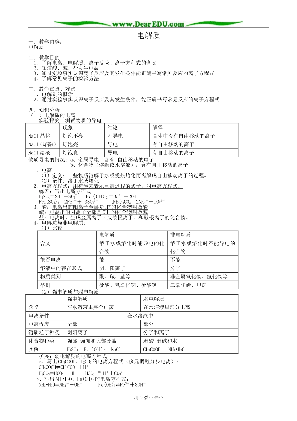 鲁科版高中化学必修1电解质_第1页
