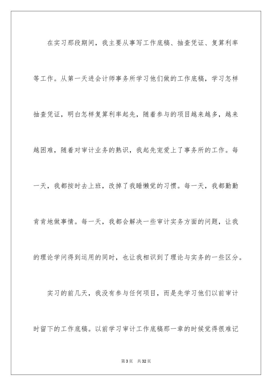 2024会计师事务所实习周记_第3页
