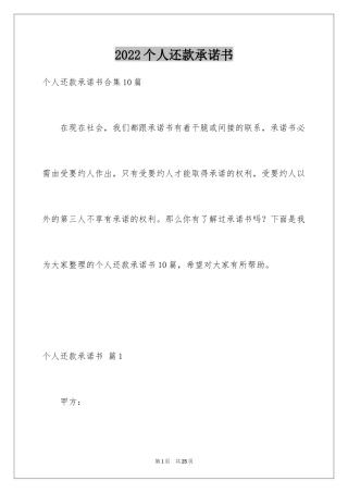 2024个人还款承诺书_12