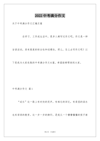 2024中考满分作文_381