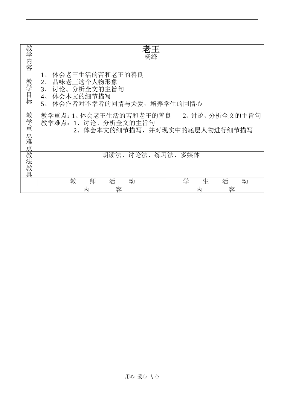 高中语文老王 2苏教版必修三_第1页