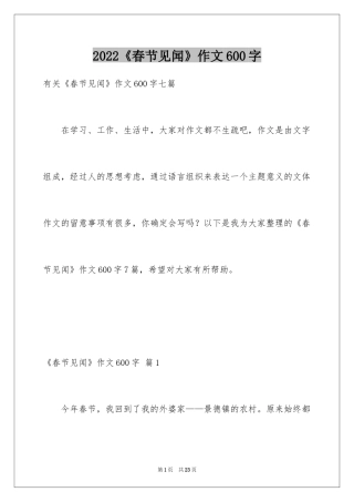 2024《春节见闻》作文600字_3